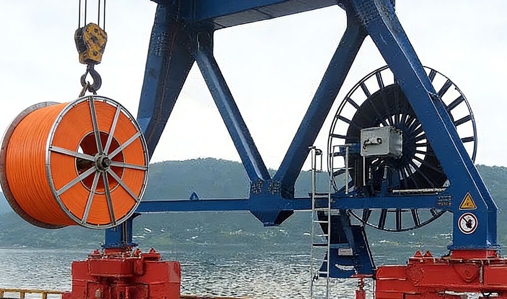 Кабельная катушка крана
